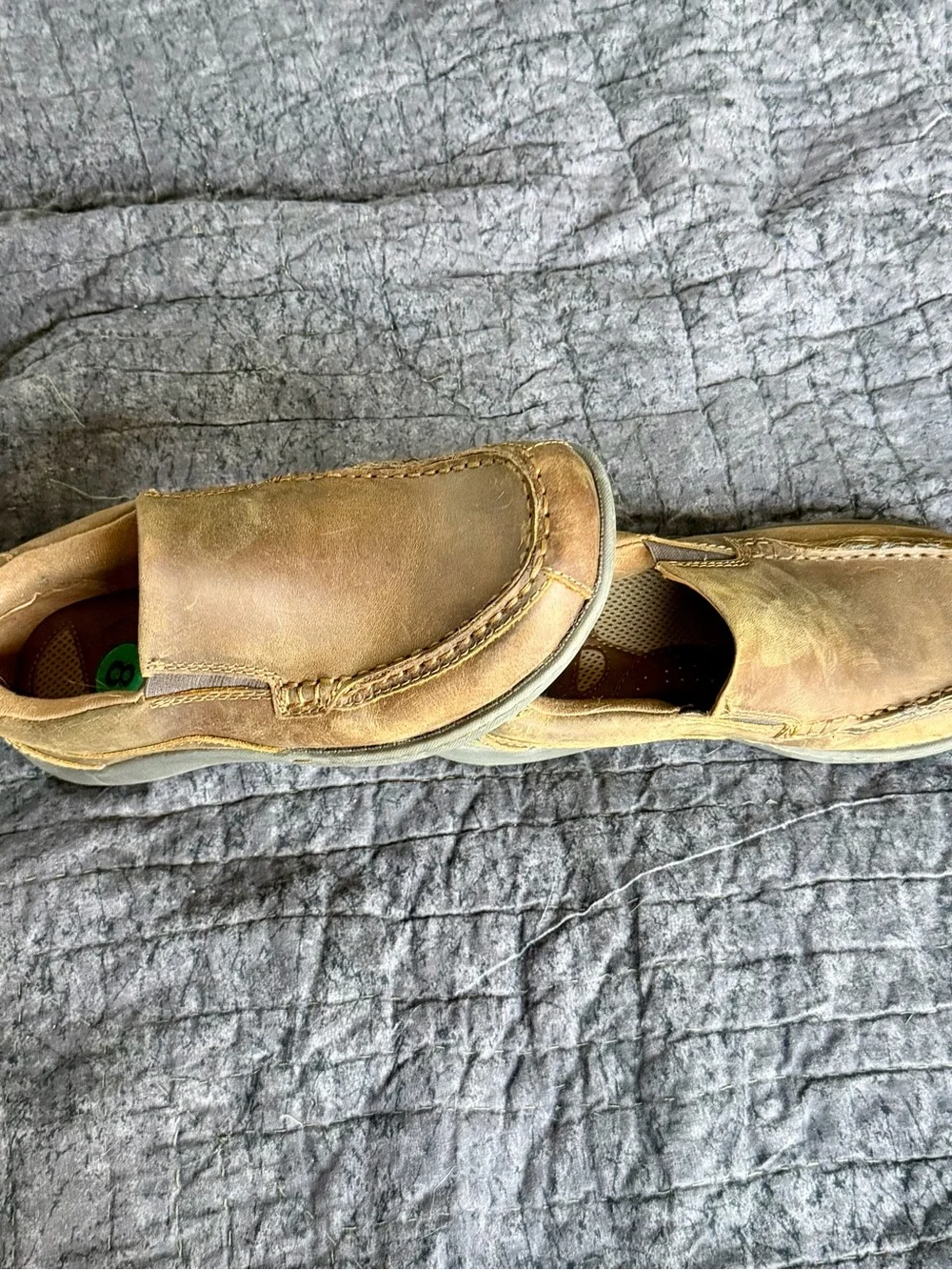 Men's Casual boc Slip-On Leather Loafers - Brown size 8